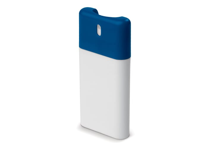 Spray nettoyant publicitaire pour les mains Blanc / Bleu